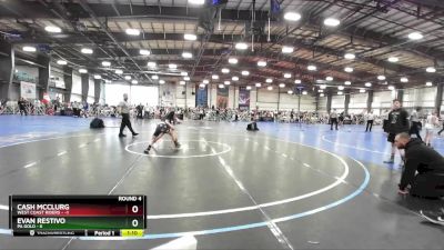 80 lbs Rd# 7- 10:45am Saturday Final Pool - Evan Restivo, PA Gold vs CASH MCCLURG, West Coast Riders