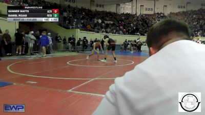 110 lbs Round Of 64 - Gunner Watts, Altus JH vs Daniel Rojas, Putnam City