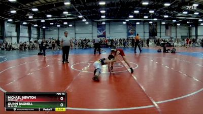 100 lbs Rd# 5- 3:45pm Friday Final Pool - Quinn Bagnell, PA Silver vs Michael Newton, Rebellion