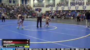 113 lbs Cons. Round 2 - Nick Goecke, COLUMBUS GROVE vs Kayden Daring, Columbia City