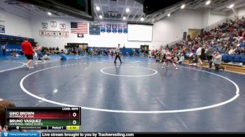 100 lbs Cons. Semi - Gino Brown, McCormick Jr. High vs Bruno Vasquez, Centennial Middle School