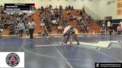 Girls-165 lbs Semifinal - Gelia Brutus, Brower`s Brawlers vs Brianna Stiller, Wilson`s Wildcats