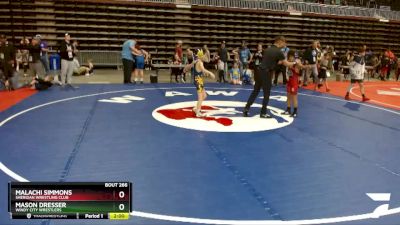 71 lbs Semifinal - Malachi Simmons, Sheridan Wrestling Club vs Mason Dresser, Windy City Wrestlers