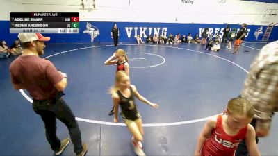 62 lbs 3rd Place Match - Rilynn Anderson, JWC Girls vs Adeline Sharp, Uintah Girls Wrestling