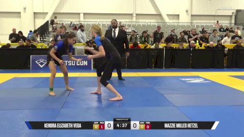 Mazzie Milles Hetzel vs Kendra Elizabeth Vega 2025 World IBJJF Jiu-Jitsu No-Gi Championship