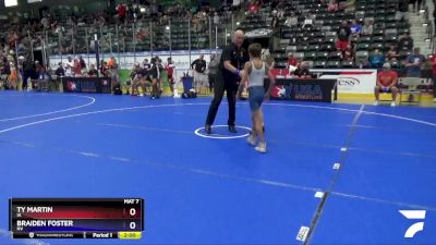 83 lbs Champ. Round 1 - Ty Martin, IA vs Braiden Foster, NV