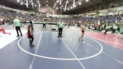 90 lbs Round Of 32 - Jaxon Felker, Severance MS vs Dillon Maker, Ortega Middle School