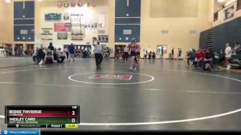 138 lbs Cons. Round 1 - Wesley Caro, West Valley (Spokane) vs Bodee Thivierge, Clarkston