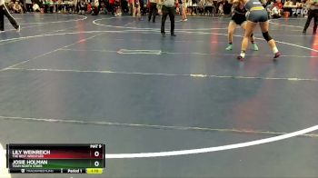 130 lbs Quarterfinal - Josie Holman, TEAM NORTH STARS vs Lily Weinreich, The Best Wrestler