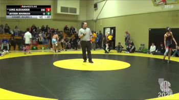 108 lbs Champ. Round 2 - Luke Alexander, Spring View Middle School vs Jayden Ahumada, Coalinga Roughnecks