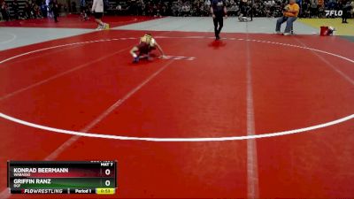 57 lbs Champ. Round 1 - Griffin Ranz, DGF vs Konrad Beermann, Wabasso