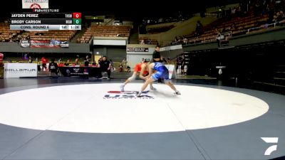 All Cadet Boys Freestyle Lower - 138 lbs Cons. Round 6 - Jayden Perez, Turlock High School Wrestling vs Brody Carson, Monster Garage Wrestling