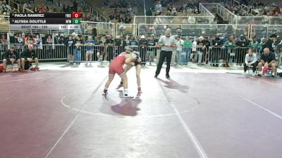 130 lbs Quarterfinal - Alyssa Dolittle, North Ft Myers vs Paola Ramirez, Freedom