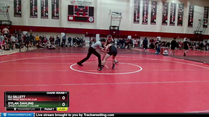 141 lbs Champ. Round 1 - Dj Gillett, Mat Sense Wrestling Club vs Dylan ...