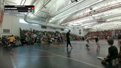 98 lbs Quarterfinal - Kaysen Nyberg, Greybull MS vs Dylan Hansen, Powell Middle School