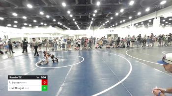 54 lbs Round Of 32 - Azerijah Bonney, Pomona Elite vs Jackson McDougall, Gulf Coast WC