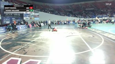 2A/1A Boys 138 Champ. Round 1 - Rowdy Williams, Oakridge Boys vs Jerett Waddel, Grant Union / Prairie City Boys