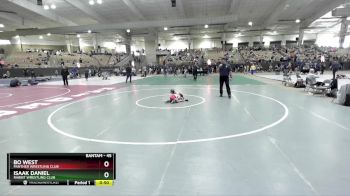 45 lbs 3rd Place Match - Isaak Daniel, Rabbit Wrestling Club vs Bo West, Panther Wrestling Club