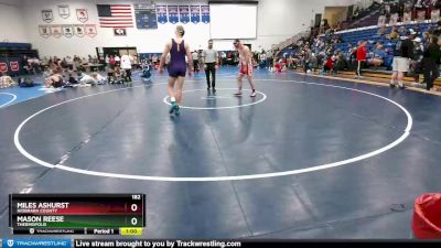 182 lbs Cons. Round 4 - Mason Reese, Thermopolis vs Miles Ashurst, Niobrara County