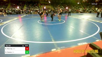 135 lbs Round Of 16 - Khloe Murray, Jay Wrestling Club vs Gia Coons, CPA Wrestling