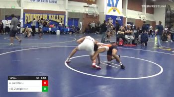 145 lbs Consolation - Andres Carrillo, Santa Ana vs George Zuniga, Selma