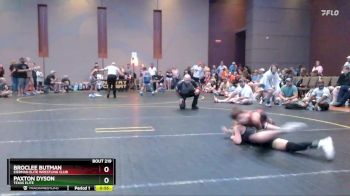 72 lbs Quarterfinal - Paxton Dyson, Texas Elite vs BrocLee Butman, Eierman Elite Wrestling Club