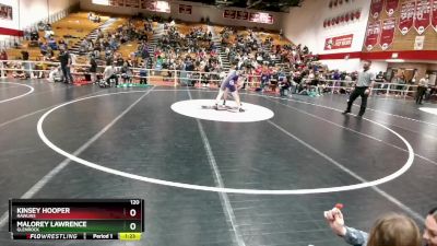 120 lbs Quarterfinal - Kinsey Hooper, Rawlins vs Malorey Lawrence, Glenrock