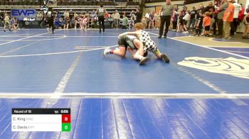 75 lbs Round Of 16 - Chance King, Choctaw Ironman Youth Wrestling vs Cooper Davis, Standfast