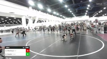 46 lbs Quarterfinal - Asher Montoya, Top Rank vs Kashton Kaylor, Team Aggression