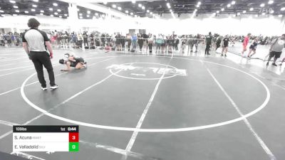 109 lbs Round Of 16 - Saluna Acuna, Mantanona TC vs Elianna Valladolid, Silverback WC