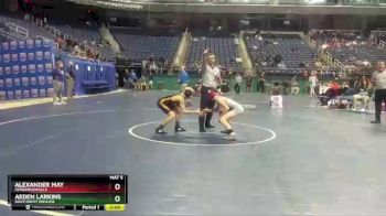 2A 106 lbs Champ. Round 1 - Alexander May, Hendersonville vs Aeden Larkins, Southwest Onslow