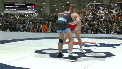 74 lbs Cons. Round 7 - Edward Scott, Wolfpack WC/ Titan Mercury Wrestling Club (TMWC) vs Peyton Hall, West Virginia Regional Training Center