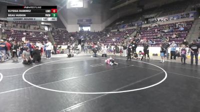 46.8-48.4 lbs Champ. Round 2 - Elyssia Ramirez, La Gente Wrestling Club vs Beau Huskin, Pueblo West Storm Wrestling