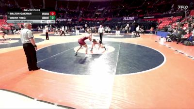 2A 190 lbs Quarterfinal - Judah Heeg, Lemont (H.S.) vs Dalton Oakman, East Peoria