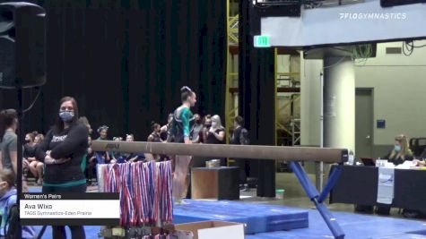 Ava Wixo - Women's Pairs, TAGS Gymnastics-Eden Prairie - 2021 Women's Xcel Region 4 Championships