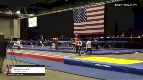 Adison Ziccardi - Tumbling, Midwest Training - 2021 USA Gymnastics Championships
