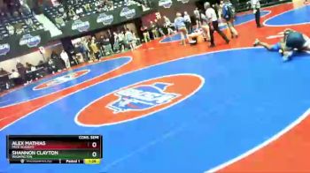 2 lbs Cons. Semi - Alex Mathias, Pace Academy vs Shannon Clayton, Washington