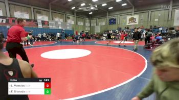 132 lbs Quarterfinal - Leo Maestas, Clovis West vs Eli Granada, Clovis