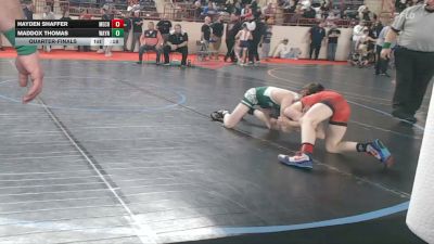 80_B lbs Quarterfinal - Hayden Shaffer, Mechanicsburg vs Maddox Thomas, Waynesburg