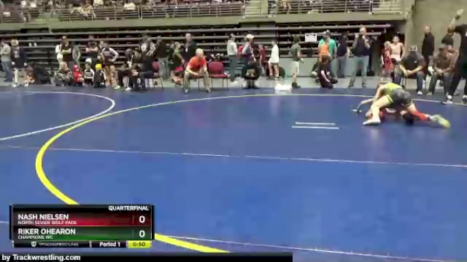 102 lbs Quarterfinal - Riker Ohearon, Champions WC vs Nash Nielsen ...