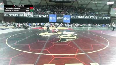 Boys 3A 175 lbs Champ. Round 2 - Erblin Gllareva, Kent Meridian vs Brayden Giddens, Mt. Spokane