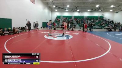 157 lbs Cons. Round 3 - Brody Behrend, Wyoming Unattached vs Jaxon Martinez, Eastside United Wrestling Club