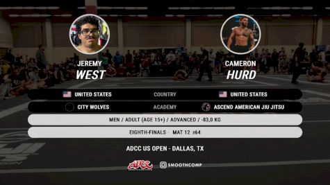 Jeremy West vs Cameron Hurd 2025 ADCC Dallas Open