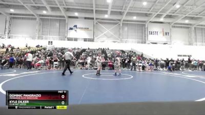 112 lbs Round 3 - Dominic Pangrazio, Mongoose Elite Wrestling vs Kyle Dilker, Club Not Listed