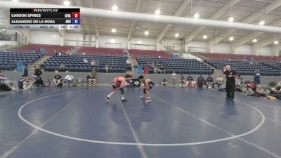 113 lbs Carson Spires, Utah Black vs Alejandro De La Rosa, Arizona