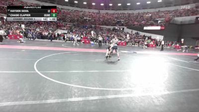 100 lbs Champ. Round 1 - Hayden Seidl, Crass Trained vs Chase Clapier, Oak Creek Attack Wrestling Club