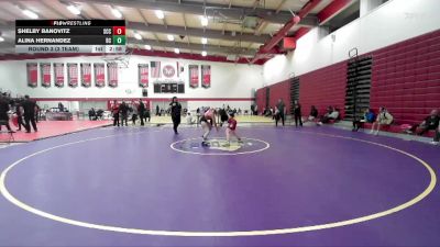 124 lbs Round 3 (3 Team) - Alina Hernandez, Bakersfield College vs Shelby Banovitz, Sacramento City College