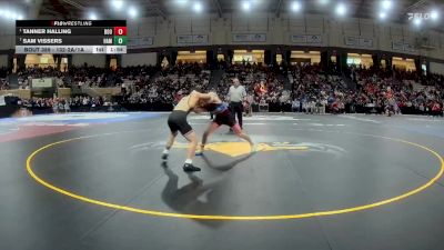 132-2A/1A Semifinal - Tanner Halling, Boonsboro vs Sam Vissers, Hammond