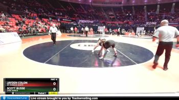 3A 145 lbs Quarterfinal - Jayden Colon, St. Charles (East) vs Scott Busse, Lake Zurich