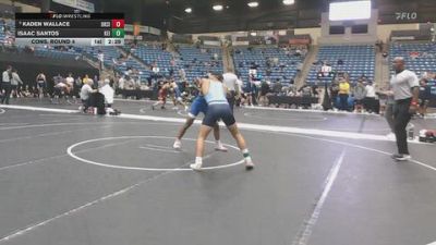 141 lbs Cons. Round 4 - Kaden Wallace, Oklahoma City vs Isaac Santos, Keiser University